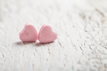 Obraz premium Valentines Day background with hearts.