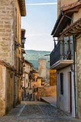 Naklejka premium medieval village of frias in Burgos province, spain
