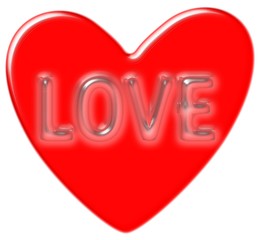 LOVEハート（レッド）