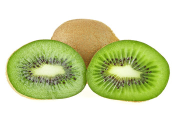 Kiwi fruit isolated on a white background