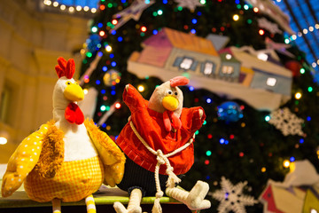 The symbol of New 2017 years- Cockerel