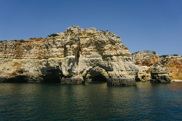 Fototapeta na wymiar Rocks Algarve region in Portugal