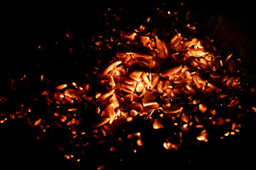 coals and sparks