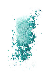 Teal eye shadow