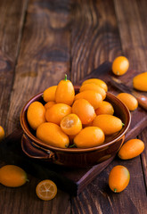 Organic Kumquat in a Bowl