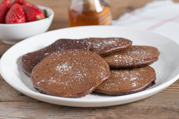 Chocolate pancakes.