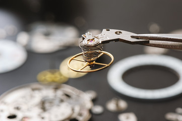 parts of automatic wristwatch