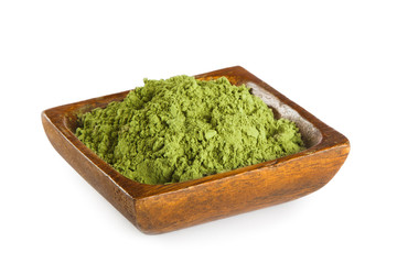 Matcha, powdered green tea