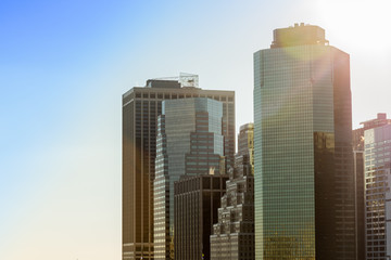 Fototapeta na wymiar tall buildings of new york