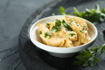 Traditional cheese dip Obatzter