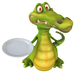 Fototapeta premium Fun crocodile