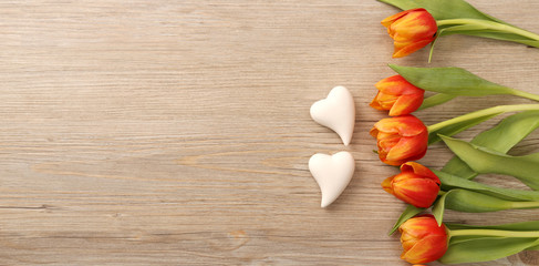 Tulpen mit Herzen