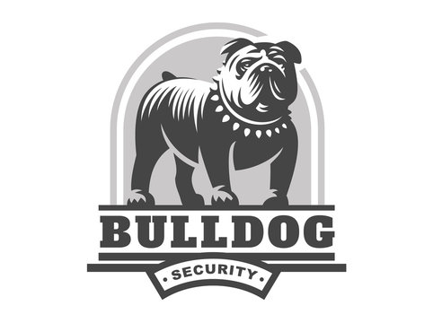 Bulldog logo - vector illustration, emblem