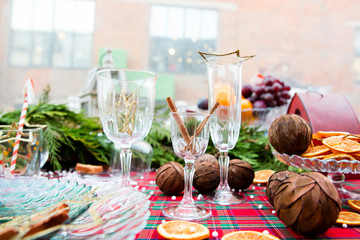 Christmas table decoration