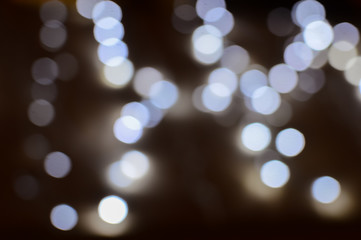 Bokeh abstract joyful blurry background light spots