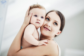 Mother Holding Baby