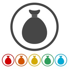 Money bag Icon Vector 