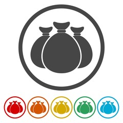 Money bag Icon Vector 