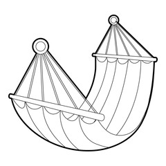 Hammock icon, isometric 3d style