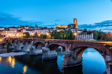 Pont Vieux d'Albi de nuit