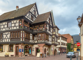 Street in Kaysersberg, Alsace, France