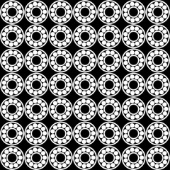 Seamless pattern of Ball bearing vector