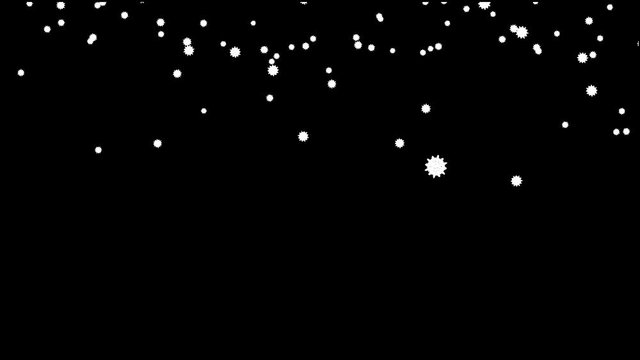 Asterix Snowflakes Falling Big