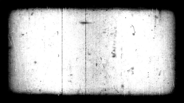 Very Old Film Look With Scratches And Border