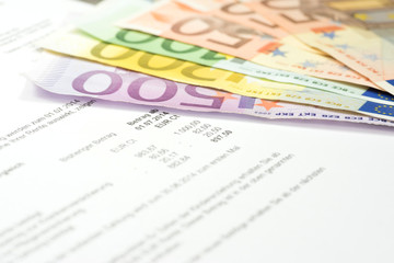 Ein Rentenbescheid und Geld