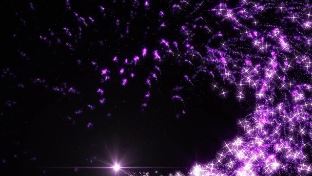 Comet sparkle purple