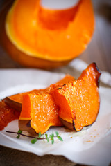 sweet baked pumpkin