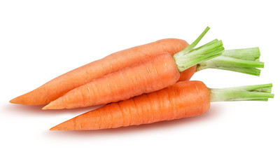 three ripe carrot