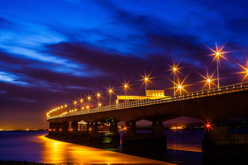 River Severn Bridge at Night