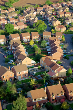 Aerial View of a Residential housing estate
