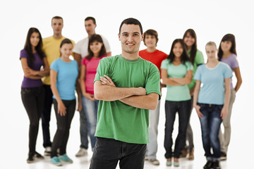 Smiling Young Man Posing
