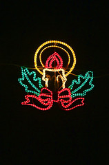 New Year illumination on the street
