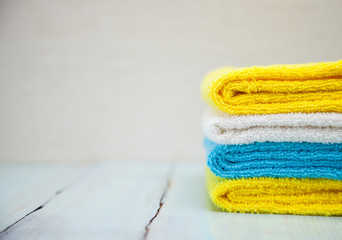 Colorful cotton towels