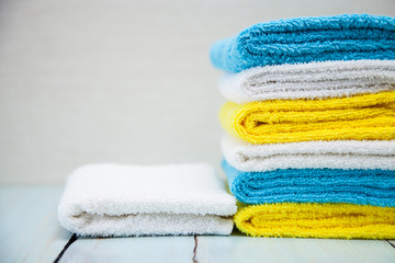 Obraz na płótnie Canvas Colorful cotton towels