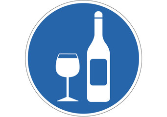 Schild Wein trinken erlaubt