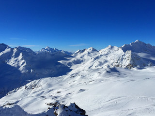 Mountain day winter. Elbrus