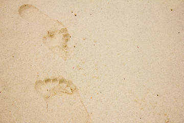footprint in the sand