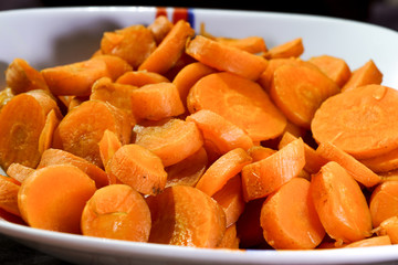 Cut Carrots in the pot