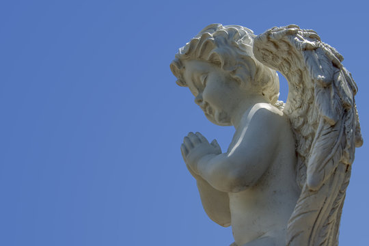 Marble statue of an angel
