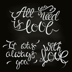 Valentine's Day lettering