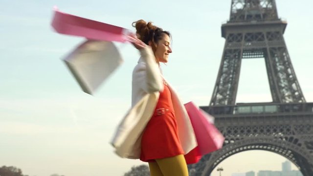 Paris, Woman shopping in Paris, 4K, UHD (3840X2160)