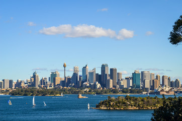 Sydney, Australia - View from Taronga ZOO, City CBD and Opera House