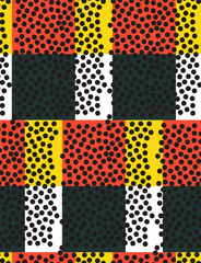 Ornamental, traditional, simple seamless pattern with dot. Cute print in scandinavian style.