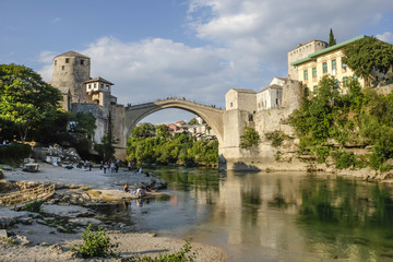 Fototapeta na wymiar Stari Most in Mostar, Bosnia and Herzegovina