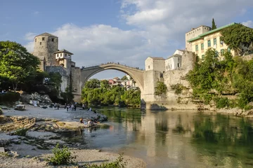 Papier Peint photo autocollant Stari Most Stari Most in Mostar, Bosnia and Herzegovina
