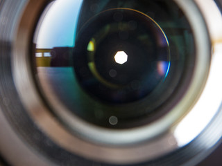 Closeup Shot of camera lens